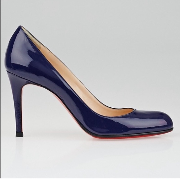 Christian Louboutin Shoes - New Christian Louboutin Dolly Pumps Navy Patent Leather 38 Round Toe